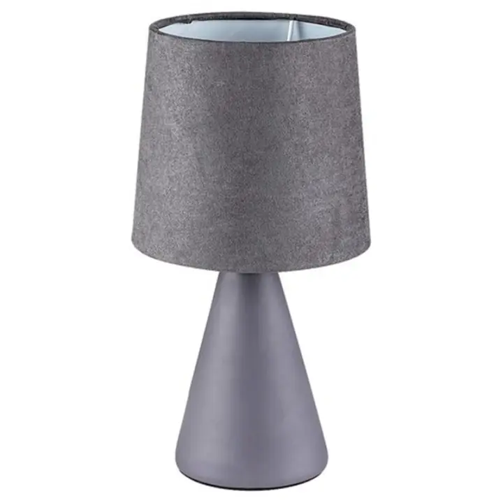 Lampara Mesa Gris E14 Tela Estilo Moderno NALANI  RABALUX - 1