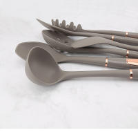 Utensilios De Cocina De Silicona Antiadherente Herramientas De Cocina Modernas Resistentes Al Calor Con Pátina Dorada - details 6