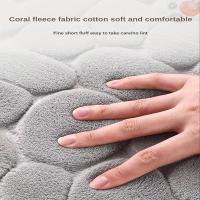Alfombra De Cocina L a Prueba De Caídas Y Resistente a La Suciedad Antiadherente Y Absorbente De Aceite Con Diseño De Color Sólido Y Textura Gruesa - details 3