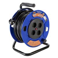 Alargadera Enrollable (Enrollacables) 25m Cable 3X1.05IP20 H05VV-F 4 tomas. 199400 Alyco - details 0