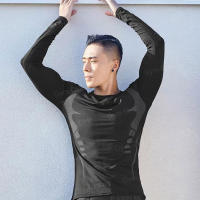 Camiseta De Entrenamiento Para Hombres De Color Sólido Con Mangas Cortas Secado Rápido Transpirable Rashguard De Gimnasio Deporte Fitness Jiu Jitsu MMA - details 43