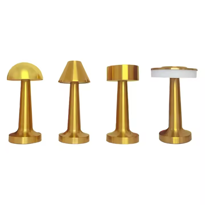 Lámpara De Mesa Sin Cable Recargable LED Con Iluminación No Dimmable En 3 Colores Para Decoración De Mesa De Comedor Bar Café Dormitorio Y Terraza - 1