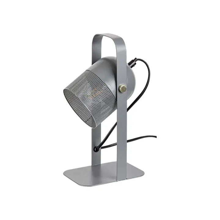 Lampara Flexo Excritorio Gris con Interruptor E14 Metal RONNIE  RABALUX - 1