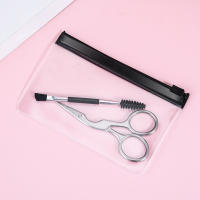 Juego De 2-17 Piezas Afeitadora De Cejas Cepillo Afeitadora De Cejas Tijeras Y Pinzas Herramientas De Maquillaje De Acero Inoxidable - details 4
