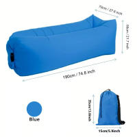 Sofá Inflable Ultra Ligero Estilo Almohada Para Camping Al Aire Libre Playa Plegable Portátil Saco De Dormir Sofás Inflables Para Acampar - details 7