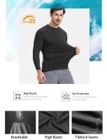 Camiseta De Compresión Para Hombre Quick Dry Transpirable Absorbedor De Sudor Ropa Deportiva De Algodón Para Gimnasio Y Fitness Con Mangas Cortas/Largas Protección Contra Alergias - details 4