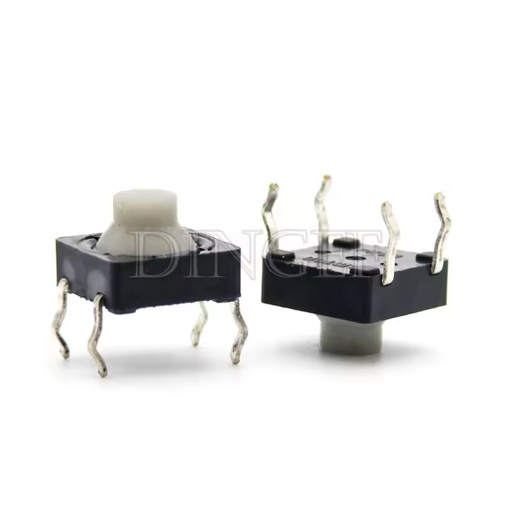 10PCS Botón De Silicona Conductivo Silencioso 8*8*5MM DIP SMD Con 5H De Resistencia Y 8 Pin Touch Switch Para Electrónica - 1