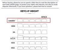 Keycaps De PBT Perfiles Cherry Para Gaming Teclado Mecánico MX Switches Layout ISO Minimalista Para GMK87 AULA 75 126 Teclas - details 0