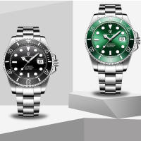 Reloj Mecánico PAGANI DESIGN Para Hombre Cristal De Zafiro Resistente Al Agua Acero Inoxidable Deportivo Lujo Automático Con Calendario Completo Y Luz Nocturna - details 0