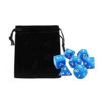Juego De Dados DND 7 Piezas Con Bolsa De Velours Accesorios Coloridos Para Juegos De Mesa DnD RPG Incluye D4 D6 D8 D10 D10% D12 D20 - details 5