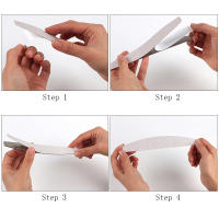 100Pcs Papel De Hierro Para Uñas Con Mango De Metal Removible  Bufet 100/180 Puntas Doble Cara Manicura Arte De Uñas - details 8
