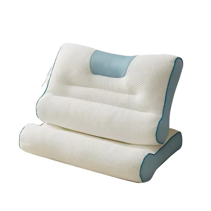 Forma de almohada para proteger las vértebras cervicales núcleo de la almohada dormitorio del estudiante solo hogar un par de almohadas de tracción - 1