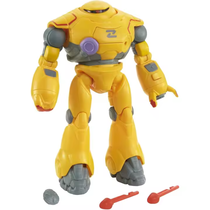 Figura de acción y accesorios de Lightyear de Mattel, Disney y Pixar, robot de juguete Zyclops equipado para la batalla con proyectiles, acción de explosión y expulsión - 1
