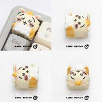 Keycap Anime Lindo Chikawa Hachiware Personalizado De Resina Kawaii Dibujos Animados Para Teclado MX Switch Creativo - details 5