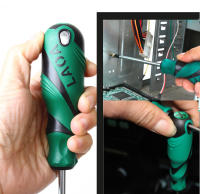 LAOA 2pcs Set De Destornilladores Fijadores Magnéticos S2 Con Cabezales Phillips Y Clavos Herramientas De Mano Antideslizantes Para Reparación Electrónica - details 6