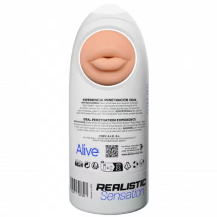 MASTURBADOR MASCULINO BOCA TALLA M – ALIVE FLEX - 1