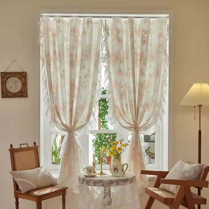 Gasa Blanca - Paneles de Ventana Macizos - 134 Cm X 240 Cm - 1