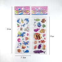 12 Hojas De Pegatinas De Mariposa Pez Delfín Para Niños Decoración De Dormitorio Niño Niña Regalo DIY Scrapbook Stickers - details 0