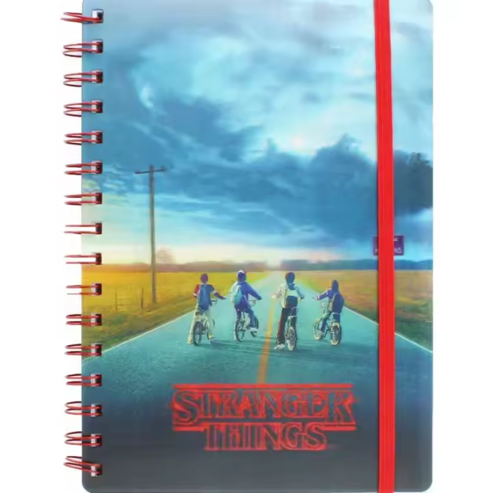 Cuaderno Stranger Things Azotamentes Portada Lenticular Mind Flayer Espiral A5 - 1