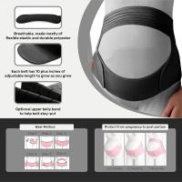 Cinturón De Apoyo Para El Estómago De Mujer Embarazada Ajustable Protección De La Columna Lumbar Y Abdomen Material De Algodón Para El Cuidado Materno - details 2