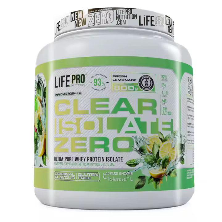 LIFE PRO NUTRITION CLEAR ISOLATE ZERO 800G - Aislado de Textura Ligera - Alto Valor Biológico - Sin Aminoácidos Añadidos - 1