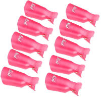 LULAA 10Pcs/1Set Clips De Plástico Para Arte De Uñas Y Remoción De Esmalte UV Gel Polvo Remover De Uñas Con Herramienta De Envolvimiento Para Uñas De Dedos - details 5