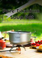 Tiartisan Olla De Sopa De Titanio 2.1L Con Manija Plegable Gran Capacidad Para Camping Al Lightweight Con Tapa - details 0