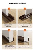 1pc Sellador De Puerta PVC Isolante Aislante De Viento Y Ruido Para El Bajo De La Puerta Cubierta De Polvo Y Silencio - details 12