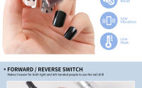 Máquina De Uñas Eléctrica Profesional 45000RPM Con Pantalla LCD Recargable Para Manicura Y Peluquería De Uñas Herramienta De Salon - details 6