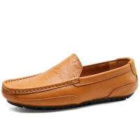 Zapatos De Cuero Para Hombre Moda Lujo 2024 Casuales Slip on Formal Mocasines Italianos Negros Zapatos Para Conducir Y Zapatillas - details 6