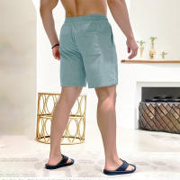 Nuevos Pantalones Cortos De Corduroy Para Hombre Verano Color Sólido Con Cordones Estilo Casual Cierre De Cordón Talla Media - details 74