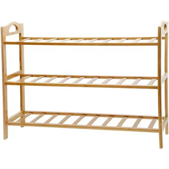 Shoppe house - Zapatero de bambu, ideal para el hogar de color bambú , válido para distintos usos como decoración, estante, estantería, mueble - 1
