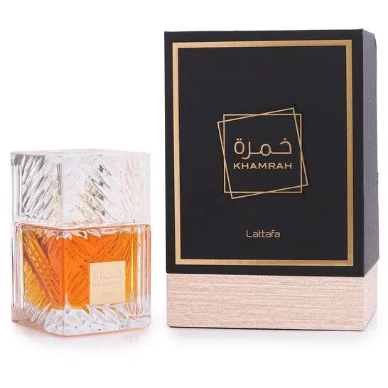Perfume de Lujo Lattafa Khamrah 100ml Unisex | Fragancia Árabe Especiada Dulce con Toques Amaderados y Cálidos | 100% Original, Larga Duración | Ideal para Regalo y Uso Nocturno | Elegancia Oriental para Hombre y Mujer - 1