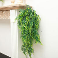 Planta Artificial De 90cm Pernasa Fern Británico Hojas Vínculo Decoración De Habitación Hogar Plástico Hoja Verde Para Bodas Fiestas Balcones - details 5