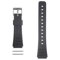 Ociodual Repuesto Correa de Silicona Pasadores Metal Compatible con Reloj Casio F91W F-91W Negro Recambio Resina Resortes - details 1