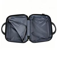 Maleta de avión de mano, equipaje de viaje, carrito de cabina ABS rígido, 4 ruedas con bolsa de aseo rígida a juego 55*35*20CM - details 2