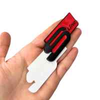 Banner - Emblema S Line Adhesivo para lateral compatible con Audi negro rojo