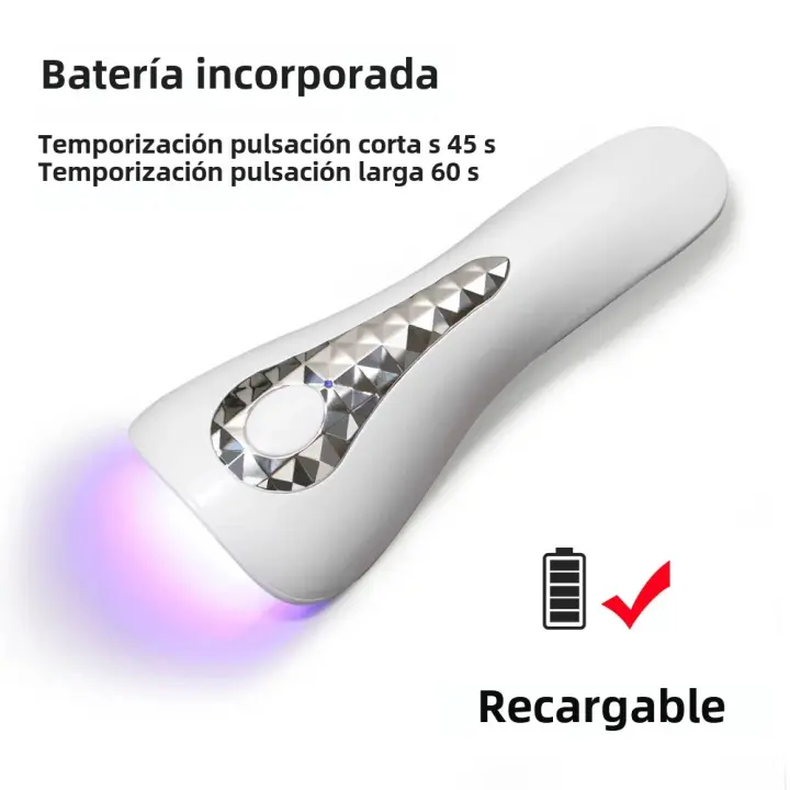 LULAA Lámpara Portátil Para Uñas Mini Secador De Esmalte De Gel Máquina De Fototerapia Profesional Para Manicura En Salón Equipamiento De 5 Lámparas LED - 1