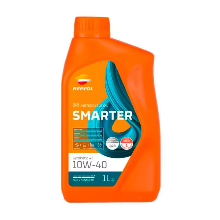 REPSOL SMARTER SYNTHETIC 4T 10W40 1L - 1 und - 1