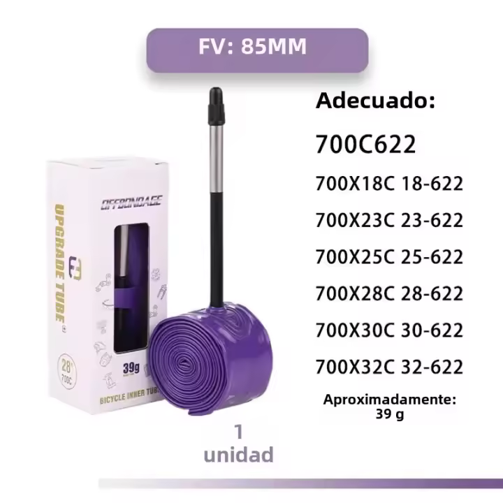 Tubo Interno De Bicicleta Ultraligero OFFBONDAGE 39g 700CC Material TPU Valvula Francesa Accesorio De Neumático Para Vehículo - 1