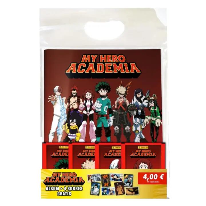 Starter Pack Archivador + 4 Sobres My Hero Academia Panini - 1