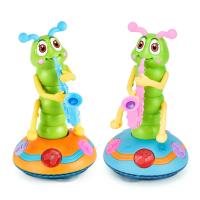 Saxofón Eléctrico Para Niños Juguete Caterpillar Con Luz LED Giratoria Regalo De Navidad Luminoso Y Divertido Para Niños De 3 a 12 Años - details 0