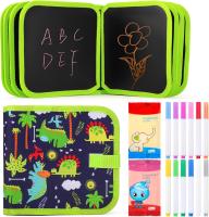 Tabla de Dibujo Portátil para Niños, Mesa Viaje Coche Niños, Tablero de Dibujo de Graffiti, Reutilizable Pizarra Infantil con12 bolígrafos, Dinosaurio, Nuevo, ENVIO 24H - details 2