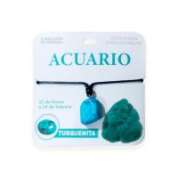 Mind Souls Zodíaco ACUARIO - Colgante, Pulsera o Llavero piedra Turquenita - details 0