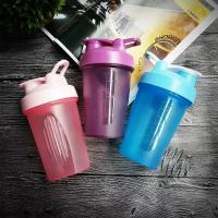 Botella De Deporte 400ML Mezclador De Polvo De Proteína De Avena Plástico Portátil Para Gimnasio Y Exterior Reutilizable - details 1