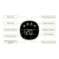 Extractor de leche eléctrico para uso en el hogar, extractor de leche de 2 piezas, manos libres, silencioso, Invisible, 3 modos, 9 niveles de succión, capacidad de 180ML - details 9