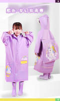 Chaqueta Impermeable Para Niños Con Mochila Dinosaurio Y Unicornio PVC Divertida Y Práctica Ropa Para Lluvia De Niños - details 18
