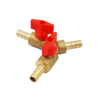 Adaptador De Conector De Tubo De Bola De Apagado Tipo Y De Latón Para Combustible Gas Agua Aceite Aire 6/8/10/12mm Tríptico - details 4