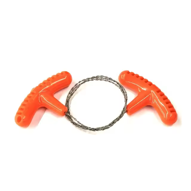 Sierra Manual Portátil De Acero Inoxidable Con Mango Para Dedos Para Camping Y Senderismo Corte Manual Herramienta De Sobrevivencia - 1