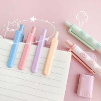 Set De 6 Bolígrafos De Punto De Presión Con Tinta Negra 0.5mm Bolígrafos Gel Para Estudiantes Suministros De Oficina Y Aprendizaje - details 6